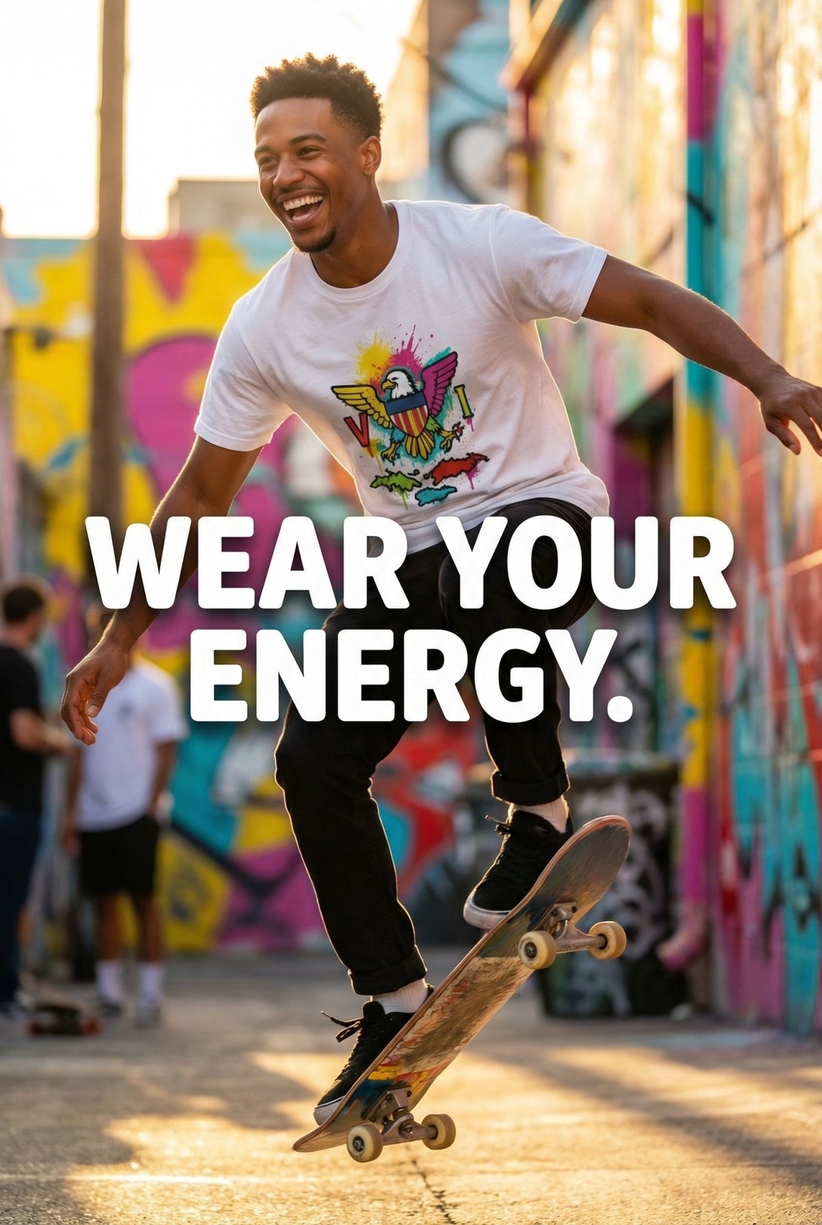 Eco - friendly, 100% premium spun cotton Urban T-shirt - Feel Good Clothing CompanyHis and Hers Oversized, Eco - friendly, 100% premium spun cotton T-shirtEco - friendly, 100% premium spun cotton Urban T-shirtFeel Good Clothing Company