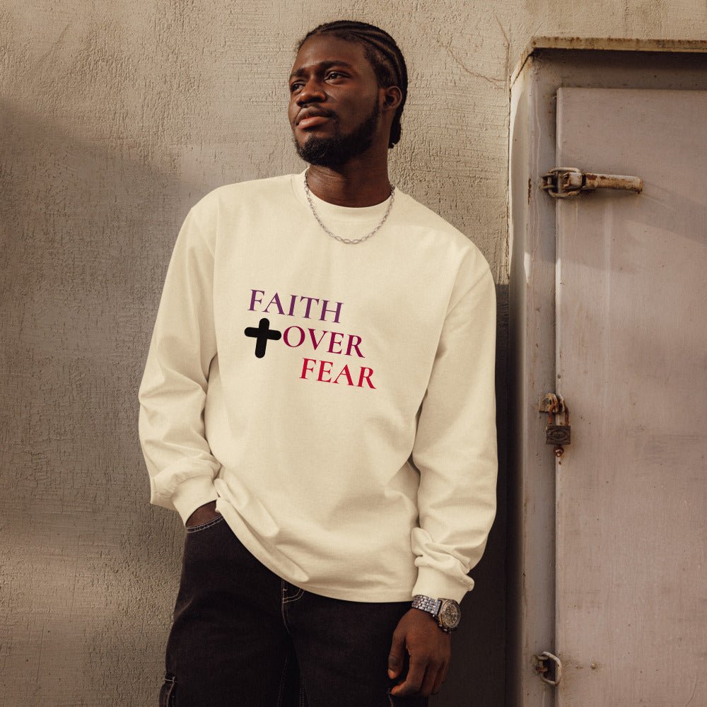 FAITH OVER FEAR Premium Shirt - Feel Good Clothing CompanyFaith Over FearFAITH OVER FEAR Premium ShirtFeel Good Clothing Company
